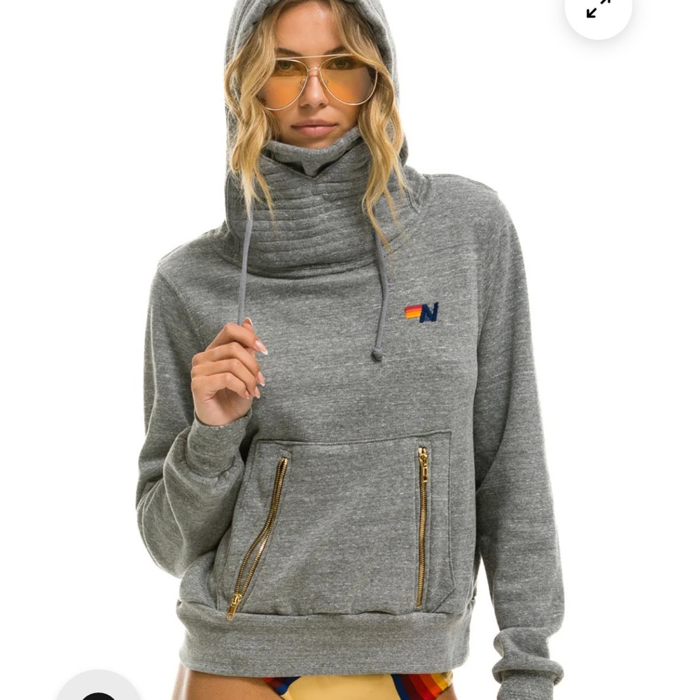 Aviator Nation Hoodie with Gold Accents